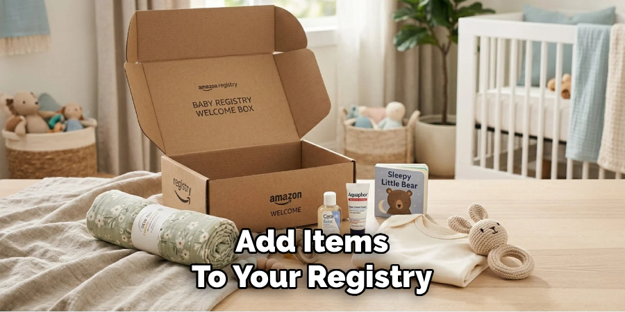 Add Items to Your Registry