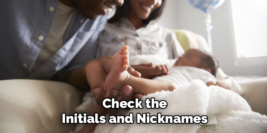Check the Initials and Nicknames