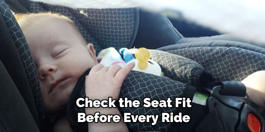 Check the Seat Fit Before Every Ride