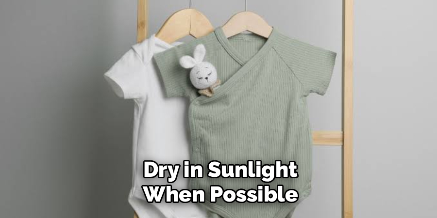 Dry in Sunlight When Possible